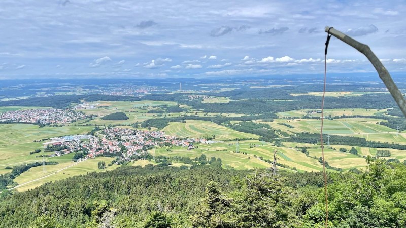 Vista hacia Rottweil desde el Lemberg